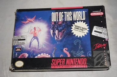 Out Of This World (Super Nintendo SNES) Complete in Box CIB - Image 1 of 4
