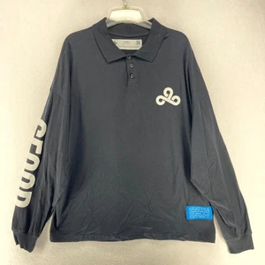 Cloud 9 Gaming Schwarz Langarm Poloshirt Herren Größe L - Bild 1 von 12