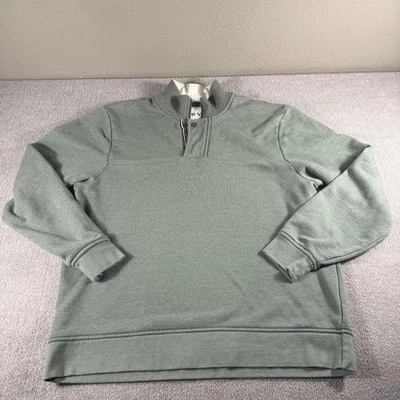 Sudadera Orvis Para Hombre Grande Verde Salvia Cuarto Cremallera A Presión Cuello Simulado Pullover Foto 1 de 4