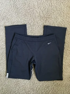 Nike Dri-FIT Trainingshose Damen Größe Medium schwarz gerades Bein zum Überziehen - Bild 1 von 4