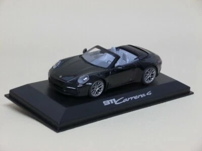 PORSCHE 911 (992) CARRERA 4 CABRiOLET 2019 NERA MiNiCHAMPS 1/43 (NO SPARK NOREV) - Immagine 1 di 3
