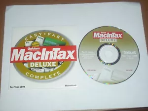 Quicken MacInTax 1998 Tax Year For Mac OS 7.6 to 9.x - Picture 1 of 2