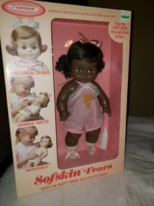 Reiter Sofskin Tränen Afroamerikanische Puppe-Neu in Box (Back in the day Puppe) - Bild 1 von 11