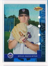 2005 Bowman's Best Blue /499 Brian Bannister #65 Rookie RC New York Mets