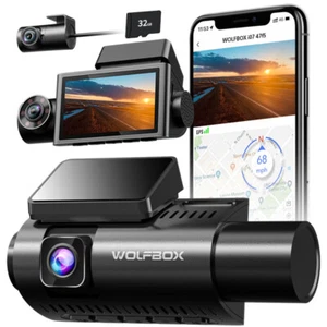 WOLFBOX I07 Car Camera 4K+1080P/1440P+1080P 3 Channel Dash Cam - Picture 1 of 8