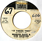 Marvin Gaye Kim Weston It Takes Two Rare DJ Promo Label Damage VG/G 45 7" Vinyl