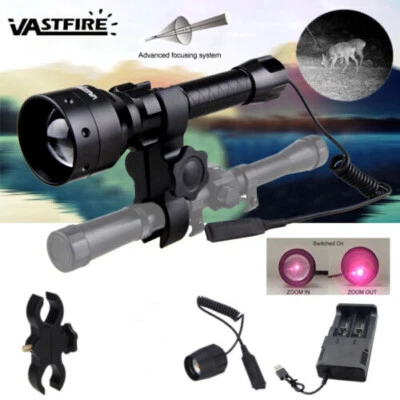 1000yards Laser Night Vision 850nm IR Torch Infrared Flashlight Rifle Scope Gun - Image 1 of 4