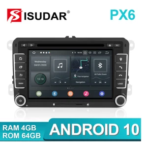 Isudar 7 inch Auto radio 2 Din PX6 For VW/Golf/Tiguan/Skoda/ With Touch Pen UK - Picture 1 of 2