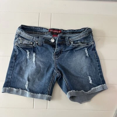 Pantalones Cortos de Jean Red Remache Corte Para Mujer Talla 5 Azul Denim Elástico Foto 1 de 4