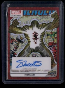 Korvac #138 Creator Auto Red Rainbow Upper Deck 2023 Marvel Platinum - Picture 1 of 3
