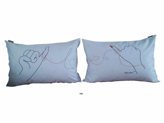 Promising Love - Juego de fundas de almohada para pareja (blanco) Foto 1 de 1