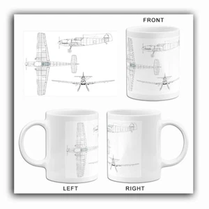 Messerschmitt Bf109B - Blueprint Mug - Picture 1 of 3