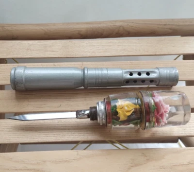 Vintage Gear Knob made in USSR Pocket Handmade Sign Keychain Dagger Stylet - Image 1 of 4