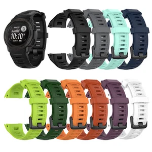 Correa de pulsera con correa de silicona de repuesto para reloj Garmin Instinct + herramienta - Imagen 1 de 29