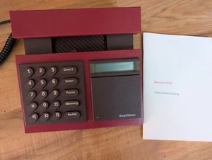 Bang & Olufsen Beocom 2000 rojo con manual de instrucciones -vintage- - Imagen 1 de 9