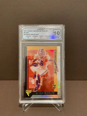 2021 Panini Chronicles Flux DP Devonta Smith #237 RC Graded 4CG 10 Pristine - Image 1 of 2