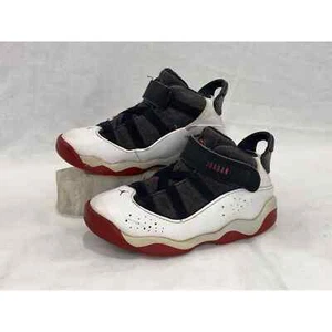 Jordan 6 Rings TD Toddler Kids Black White Red Sneakers size 9C - Picture 1 of 9