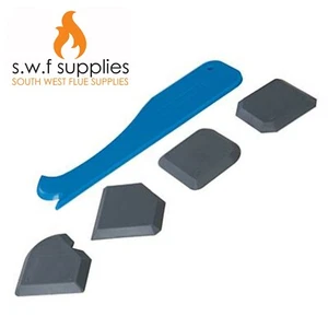 Silverline 5pc Sealant Tool Smoothing Silicone Grout Spreader Caulk 343837 - Picture 1 of 2