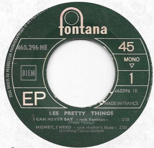 PRETTY THINGS I Can Never Say on Fontana French import freakbeat garage 45 HEAR - Picture 1 of 2