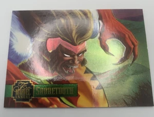 1995 Flair Marvel Annual Sabretooth Power Blast Card #9 of 24 - Picture 1 of 5
