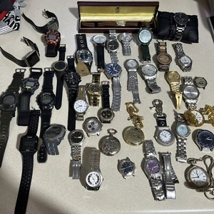 Lot of 41 Old Watches Various Brands. Untested For Parts Repair - Picture 1 of 24