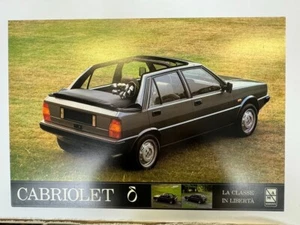 AFFICHE ORIGINALE ITALIENNE GARAGE CONCESSION LANCIA DELTA CABRIOLET BARONTI - Picture 1 of 5