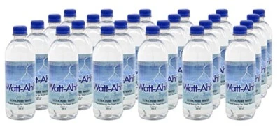 AQUANEW'S WATT-AHH AquaNew’s Watt-Ahh Ultra-Pure Polarized Water – 16.9 fl. oz (case of 24 bottles)