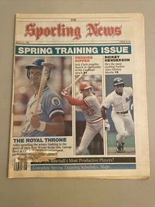The Sporting News 3.3.86 ⚾️ HOF George Brett •HOF Rickey Henderson • Jack Clark - Bild 1 von 12
