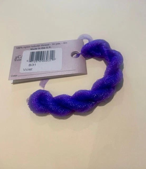 Rachel Metallic Thread 10 Yd Caron #B31 Violet Needlepoint/Cross Stitch Thread - Image 1 of 1