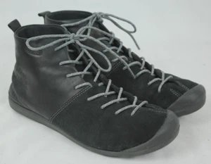 KEEN EASTSIDE BOOTIE WOMEN'S BLACK LEATHER BOOTS SIZE 9 US VGC! - Imagen 1 de 7