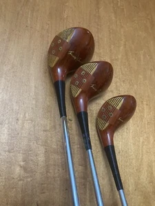 MACGREGOR 693 Persimmon Wood Set 1,2,3,4 Dynamic Stiff Flex Beautiful Refinish - Picture 1 of 9