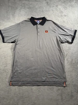VINTAGE Cincinnati Banglas  Shirt Mens XL Golf Polo Reebok NFL Football Y2K - Image 1 of 4