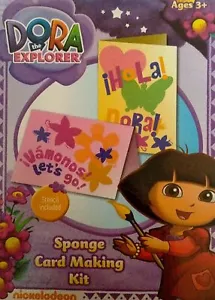 Dora l'esploratrice kit per fare carte in spugna - Foto 1 di 2