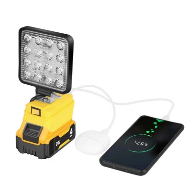 Cordless Led Work Light For De walt 20V Battery, Portable Flood Light Flashlight - Image 1 of 4