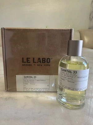 Autêntico SANTAL 33 por Le Labo Frete Grátis 3,4 oz 100 ml Spray | Presente de Natal - Imagem 1 de 3