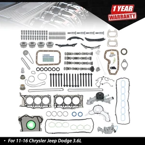 Camshaft Lifters Rocker Arms Timing Chain Kit For 11-16 Chrysler Jeep Dodge 3.6L - Bild 1 von 12