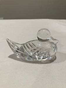 Waterford Crystal Duck statuina cristallo trasparente fermacarte armadio figura - Foto 1 di 7