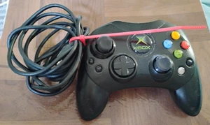 Xbox Original Oem Black S Type Controller NO Breakaway Cable - Bild 1 von 3
