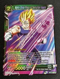 DBS CCG Mighty Strike Prince Of Destruction Vegeta BT11-068 Pre Release Foil - Bild 1 von 2