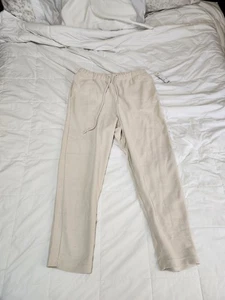 Größe L - URBAN OUTFITTERS BDG elfenbeinfarben gerades Bein Lounge Jogginghose LARGE neu mit Etikett - Bild 1 von 5