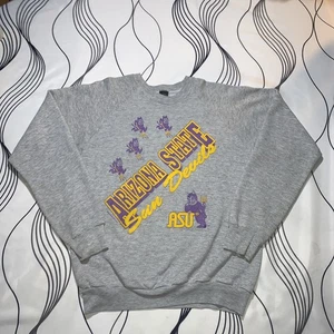 Vintage Arizona State Sun Devils Sweatshirt Size XL University Crewneck USA AOP - Picture 1 of 9