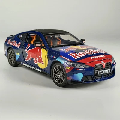 1:24 BMW M4 G82 DTM Red Bull Alloy Diecast Model Car Toy Vehicle Sound And Light - Image 1 of 4
