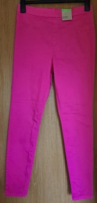 Ladies Brand New with Tags High Rise Jeggings. Size 12 Reg. Hot Pink. - Image 1 of 2