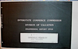 GAINESVILLE MIDLAND RAILROAD 1914-15 I C C VALUATION REPORT: 48 Pp XEROX - Picture 1 of 12