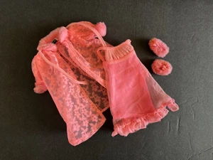Vintage Barbie Lovely Sleep-Ins #1463 Mattel 1970 Robe Nachthemd Hausschuhe - Bild 1 von 2