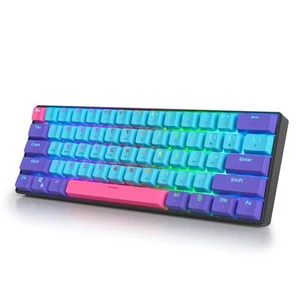 GT61 60% Mechanical Gaming Keyboard 60 Percent RGB Backlit Hot-Swappable Wire... - Picture 1 of 7