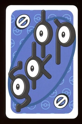 Unown BLUE Skip Pokemon Mattel Original Japanese UNO Card Near Mint - Image 1 of 2