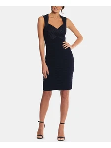 BETSY & ADAM Womens Navy Sleeveless Body Con Cocktail Dress Petites 2P - Picture 1 of 6