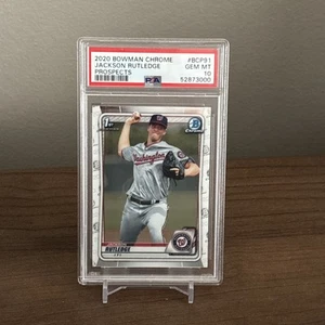 2020 Bowman Chrome Prospects Jackson Rutledge #BCP-91 PSA 10 GEM MT - Picture 1 of 2