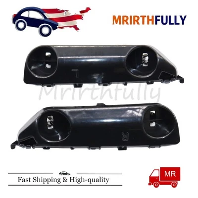 1 par de soportes laterales de parachoques superiores delanteros aptos para Nissan March Micra K13 2011-2015 Foto 1 de 4